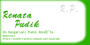 renata pudik business card